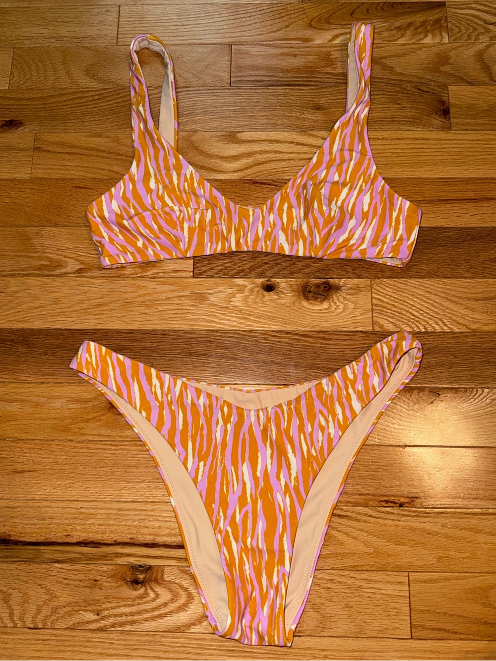 PacSun Orange & Pink Bikini Set